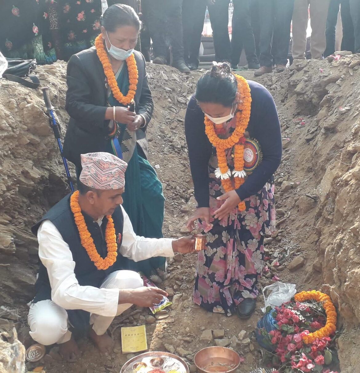 मोइ आमा समुहको भवन शिलान्यास