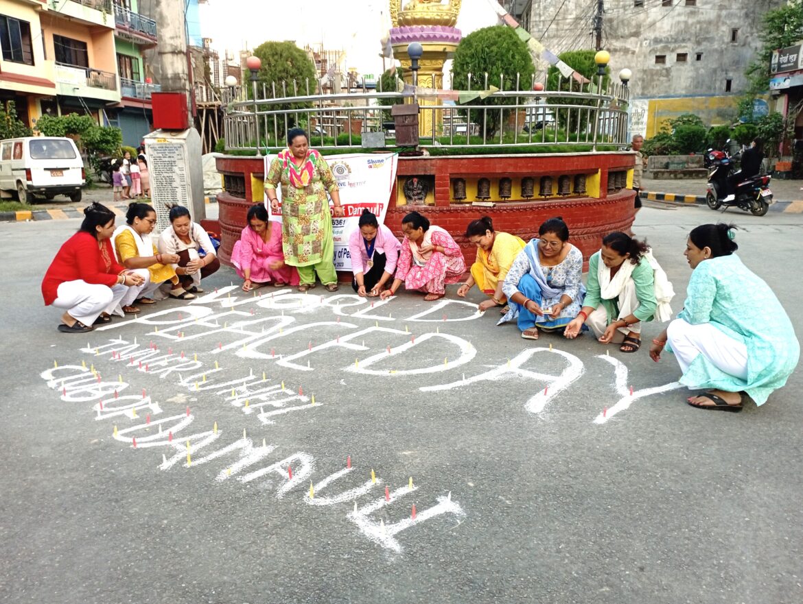 विश्व शान्ति दिवसमा द्वीप प्रज्वलन