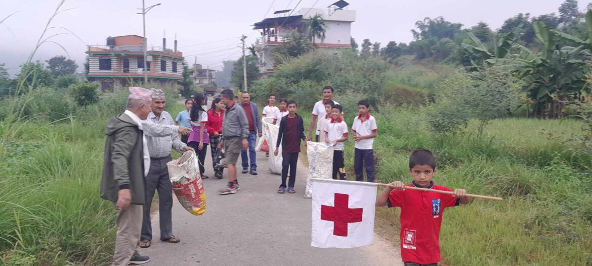 चण्डिदेवीको युवा रेडक्रस सर्कलद्वारा बृहत सरसफाई अभियान सम्पन्न